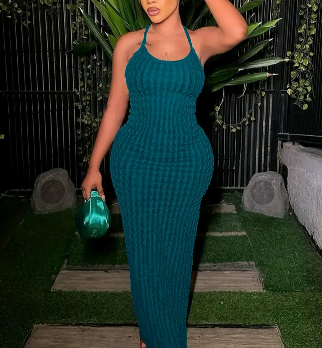 Backless Frill Trim Cami Dress