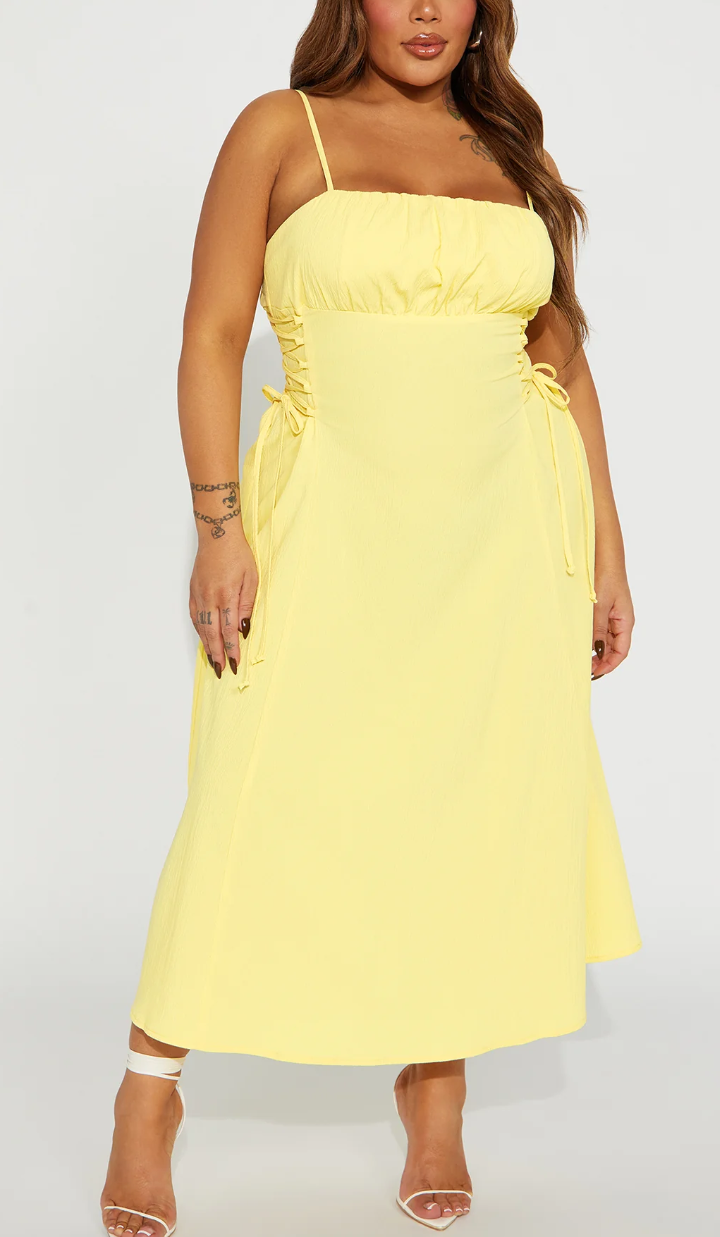Jackie LacecUp Midi-Dress