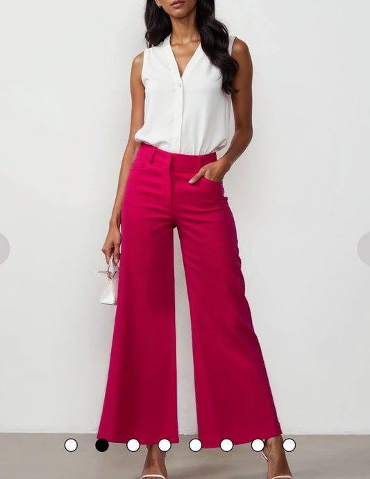High Rise Wide Leg Pants